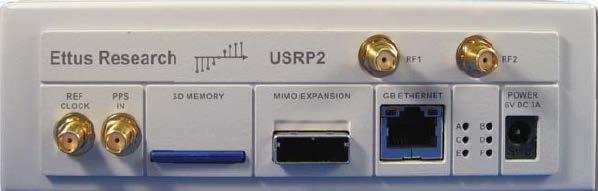 Figure 3-1 USRP and USRP2 Main features of USRP2 and USRPN2xx: USRP2 USRP N2xx Interface Gigabit Ethernet Gigabit Ethernet FPGA Xilinx Spartan 3 2000 Xilinx Spartan 3A-DSP1800/3400 RF Bandwidth