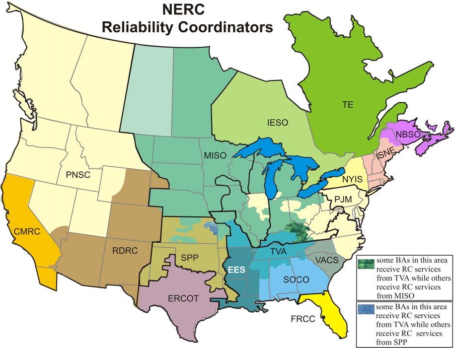 North America Electric Reliability Corporation (NERC) NERC is the Federal Energy Regulatory Commissions electric