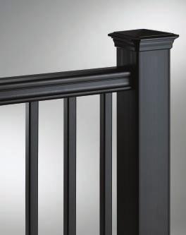 Two Color Choices Coastal White: Square Baluster Kits: 6' or 8' kits in 36" and 42" rail height Classic Black: