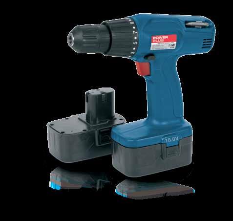 CORDLESS DRILLS POWERPLUS DESIGNED AND MARKETED BY VARO 2X BATTERY 6
