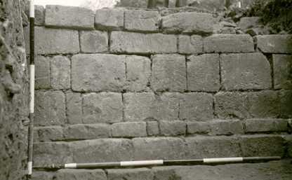 Look at the well-cut blocks of stone -