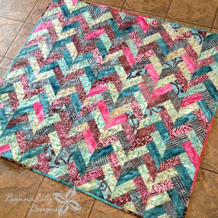 The Batik Braid Quilt Tutorial Edited to add- It has been pointed out to me that the math for this tutorial is off a bit, for a standard jelly roll. The jelly roll I used is from Walmart.