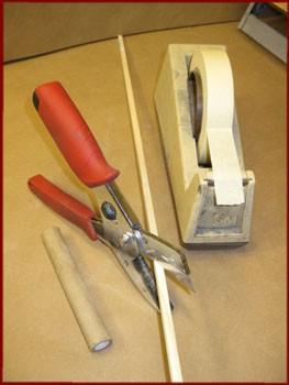 1-inch-wide masking tape Razor-anvil cutters to cut the stick (or a different cutting tool Materials for Installing Stick on Rocket Motor Home Depot, Lowes, and similar