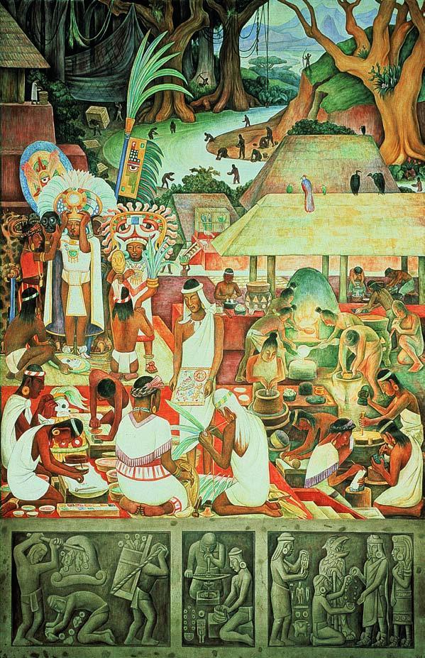 The most celebrated frescoes of the 20th century were created in Mexico.