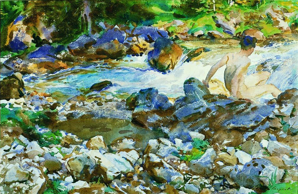 John Singer Sargent s Mountain Stream is a perfect example of what we might think of as classic watercolor technique.