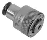 ANSI Clutch Drive Tap Collets ANSI Clutch Drive Tap Collet Prevents broken taps Automatically stops spinning when bottom is reached Change worn taps in seconds Note: Metric tap collets available on
