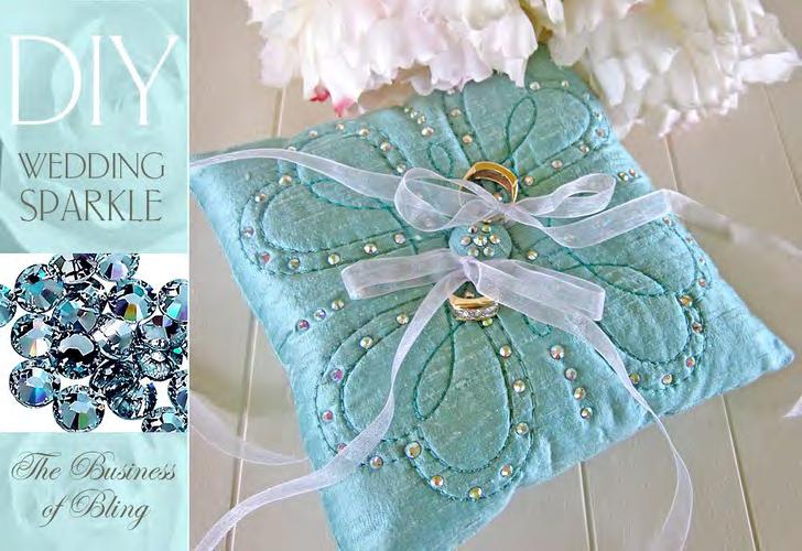 Published on Sew4Home DIY Wedding Sparkle with Artistic Crystals: Ring Bearer's Pillow Editor: Liz Johnson Friday, 08 June 2012 3:00 It's the last day of our wedding wonders, and we hope we've