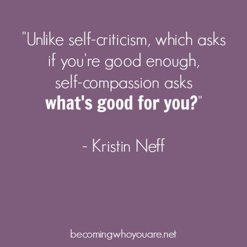 Invite Self-Compassion Ultimately, what we re practicing with