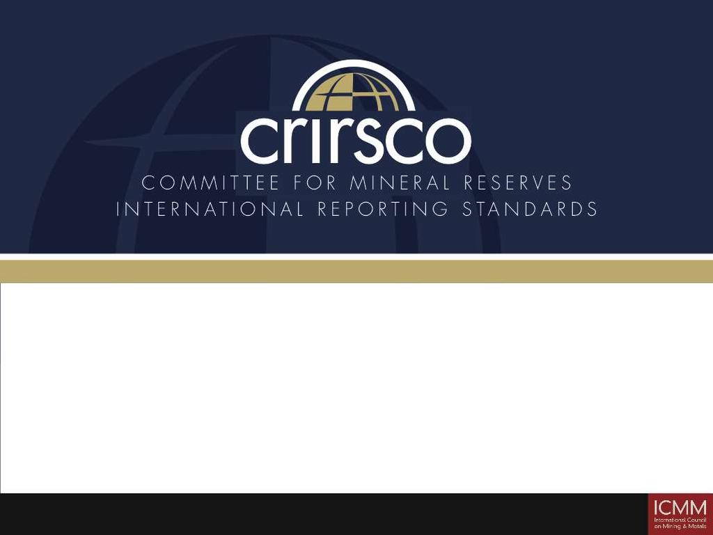 The role of CRIRSCO The 2014 Annual Meeting