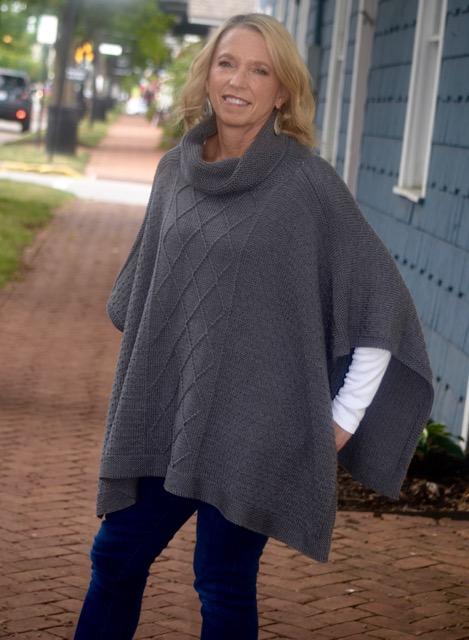 Match Play A figure flattering poncho that is as fun to knit as it is to wear! Three design options included.