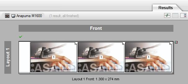 6. Zoom in using the zoom tool from the Sheet toolbar. 7. 14 mm distance is kept between image frame and sheet edge. This is defined by the finishing margins.