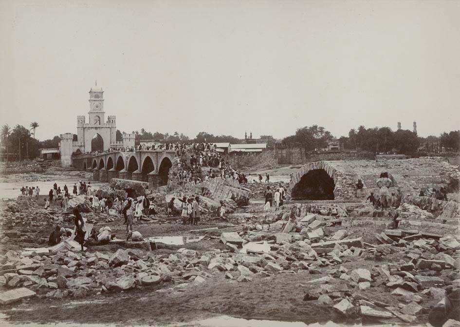 4 PUPLICK & CO., W. R. Hyderabad. Afsul Sunj Bridge. Hyderabad, ca.
