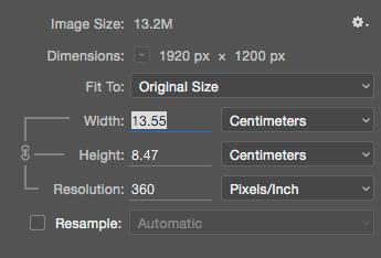 When you do this, the Fit To message will change to Custom. Make sure that the dimensions are shown in Pixels, not cm or inches or something else.