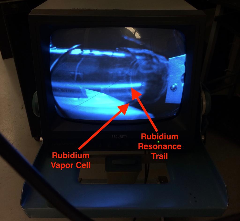Figure 4.8: Here we can see the vapor cell at resonance.