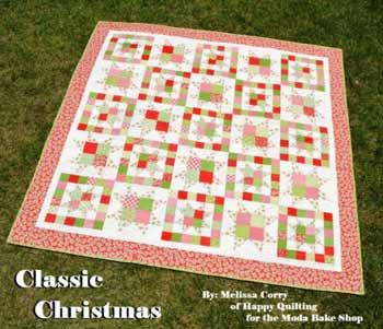 she was doing a Christmas line, I knew I had to make something classic with it!!! And what is more Classic Christmas than patchwork stars in Red and Green. I just love it and hope you do to!