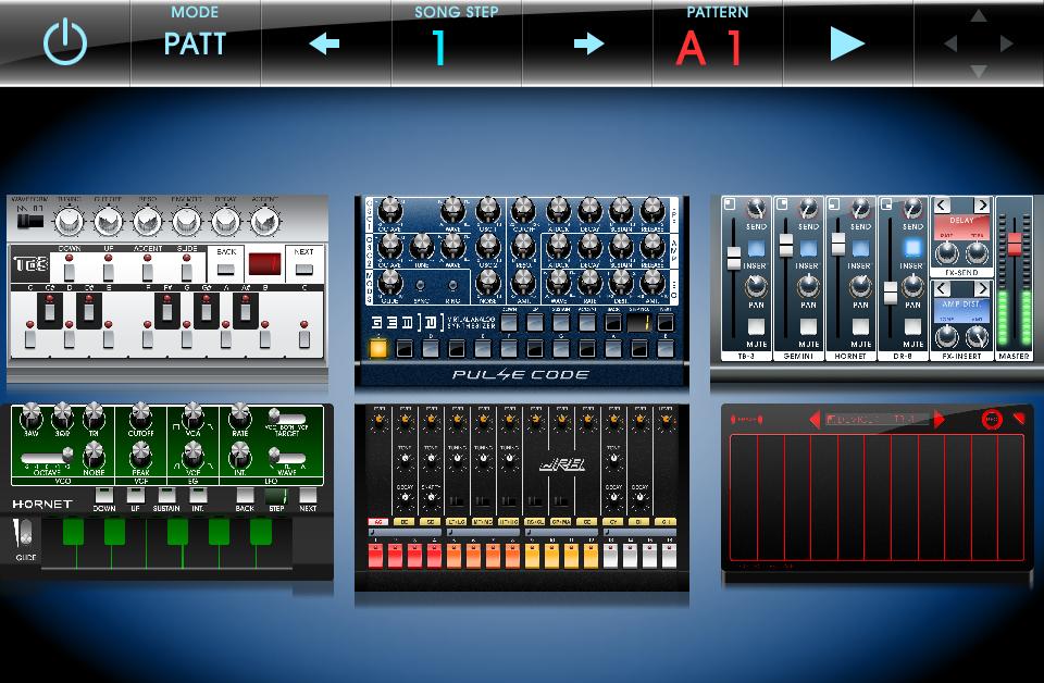 7 WORKSPACE WORKSPACE TRANSPORT The transport displays only the most vital controls and information necessary to create your song. I/O Tap to exit to the song browser.