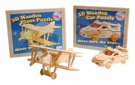 00 w/s Retro 3D Puzzle Plane &