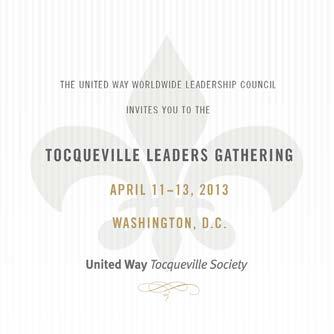 Artwork for Tocqueville societies is available from United Way Worldwide.