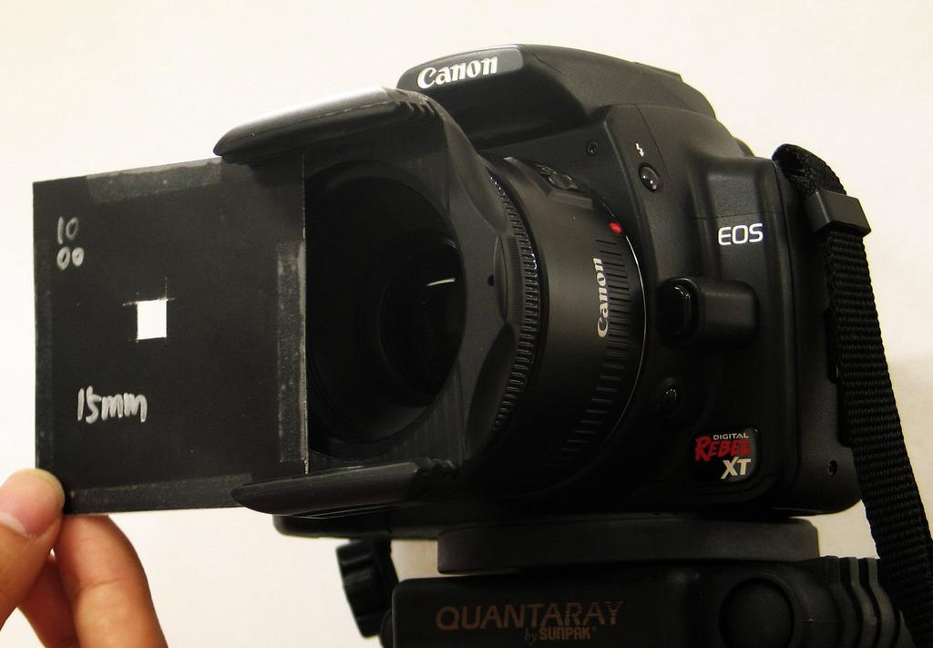 Prototype using a conventional SLR camera