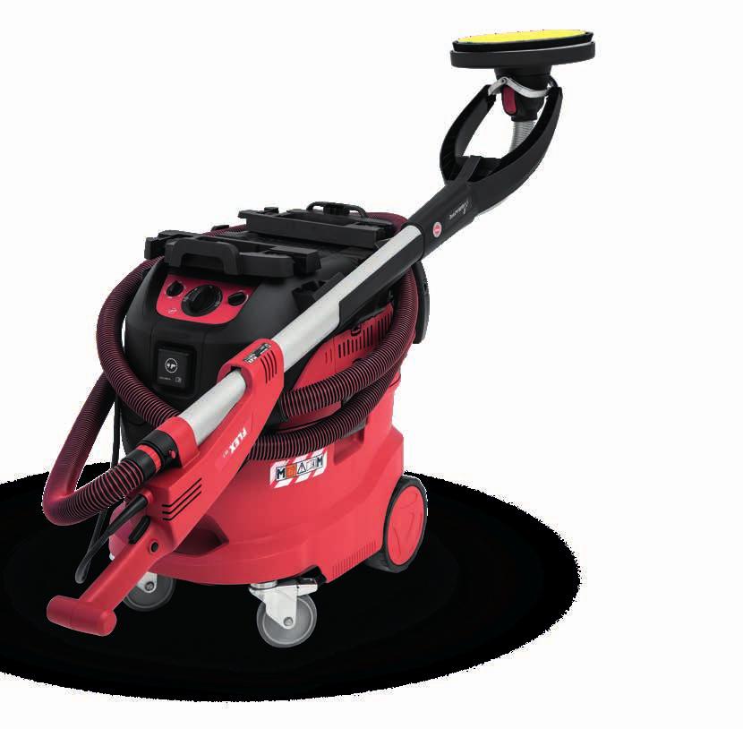 FLEX safety vacuum cleaner The tried-and-tested extraction system of the FLEX Giraffe has an efficiency of