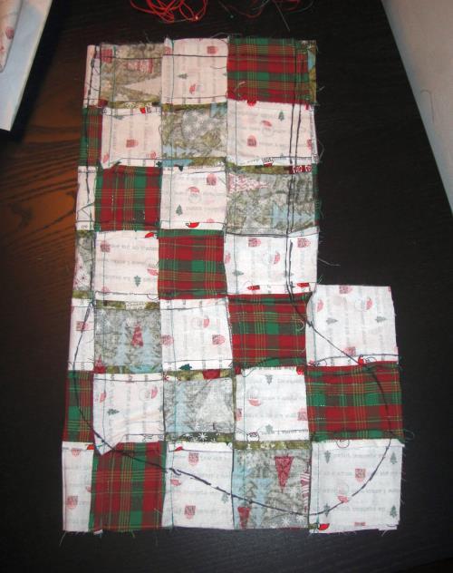Your block should look like this: As you sew the rows, try to keep all the seams lying flat as you go.
