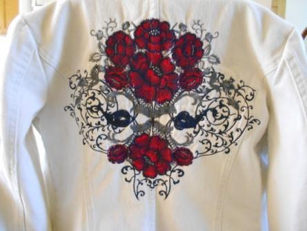 statement on a jacket back? We will show you how to combine embroidery designs to do just that.