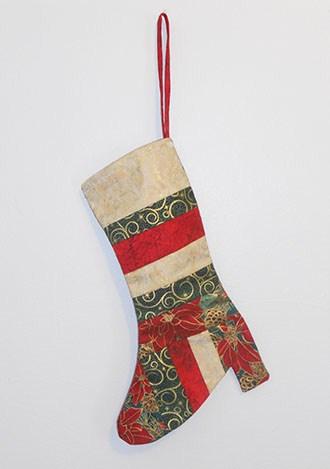 Learn how to paper piece using this stocking as the project.