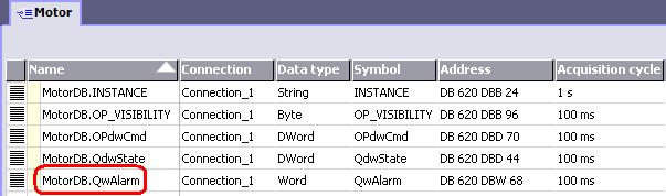 Creating a folder Create an additional folder for each faceplate instance (location), e.g. Motor_001. 2. Deleting of existing tags Delete the QwAlarm tag in the Motor main folder. 3.