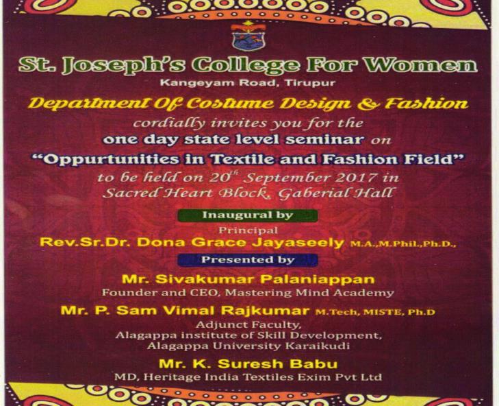 ONE DAY STATE LEVEL SEMINAR ON