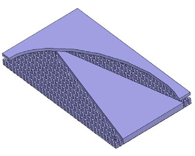 The dimensions pin surface and air gap are selected base on the rules presented in [11] in order to create a stop band over which the antenna is supposed to operate.