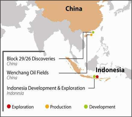 Asia Pacific Growth Strategy Building a material oil and gas business Liwan 3-1 and Liuhua 34-2 developments expected to be on