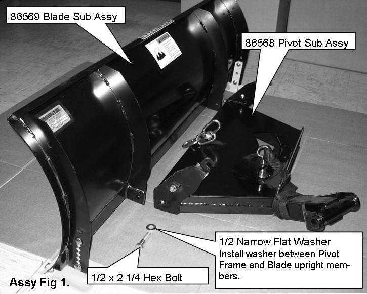 Quad Blade 7 2. Assembly/Adjustment Instructions I. Blade Assembly & Mounting 1.