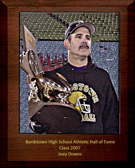 JOEY DOWNS ATHLETE, 1972-1975 COACH, 1990-2006 As an athlete, Joey Downs was known for his tough aggressive play and hard work.