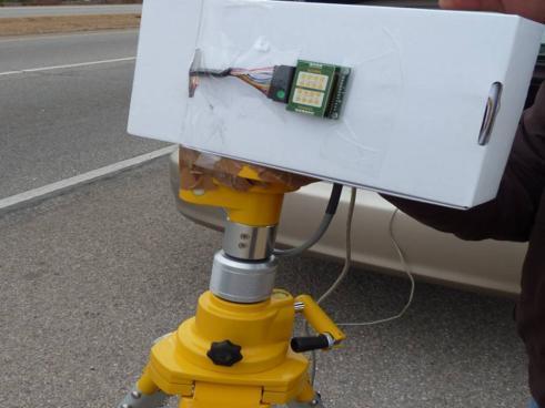 Figure 39: Initial setup of the higher power radar sensor node.