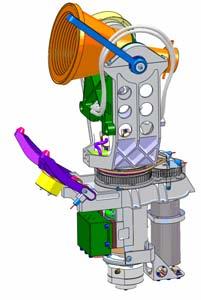 hard to achieve over all environmental test and operational conditions. 4. APM DESIGN OVERVIEW The final XAA design of the mechanical unit is shown hereunder.