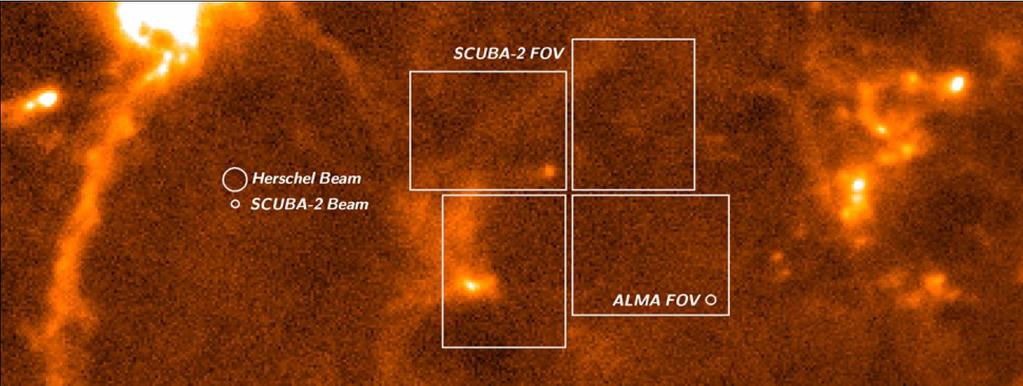 SCUBA-2 IN THE ALMA ERA A large field of view coupled with a smaller beam size than Herschel gives