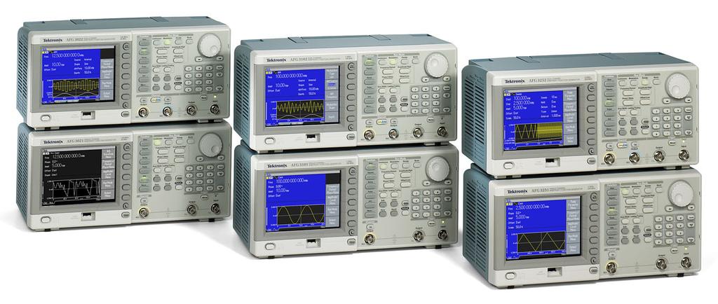Arbitrary/Function Generators AFG 3011 / 3021B / 3022B / 3101 / 3102 / 3251 / 3252 Datasheet Product Unmatched performance, versatility, intuitive operation, and affordability make the AFG3000 Series
