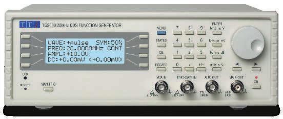 This allows for the complete instrument status to be stored in the set-up memories. On the TG2000, it also enables complete control via the digital bus interfaces.