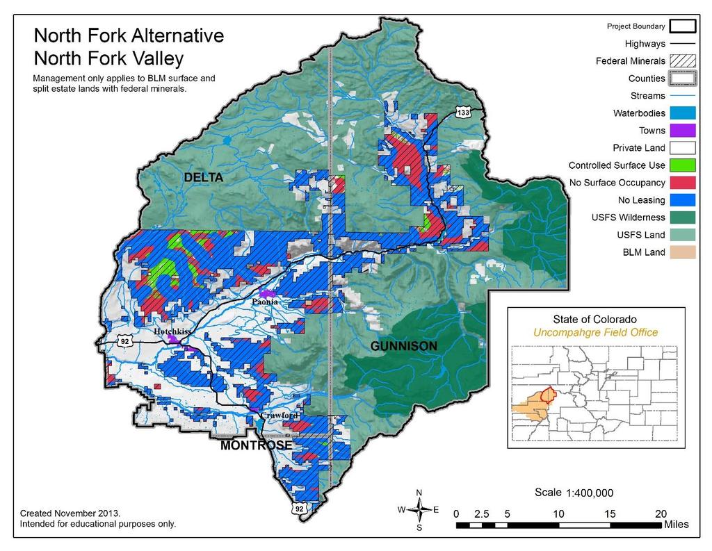 Conclusion The North Fork Alternative Plan was developed with the input of a set of community stakeholders representing agriculture, tourism, real estate, businesses, and conservation organizations;