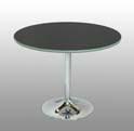 TRANSPARENT TOP GLASS ROUND LOW TABLE