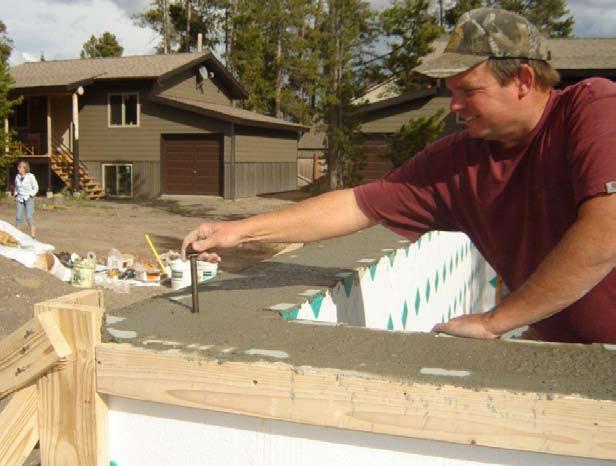 Install according to manufacturer recommendations over the Diamond Snap-Form ICF system.