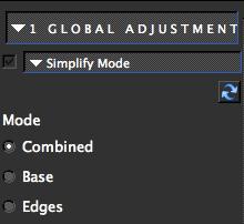 Simplify, Adjust, Edges, and a new Curve Tool.