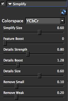 Settings & Parameters Simplify The Simplify tab controls what details in the image are removed and which ones are retained. Different combinations of the settings create many different possibilities.