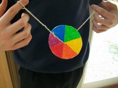 Our wheel will have 6 colours rather than 7, but the effect is very similar.