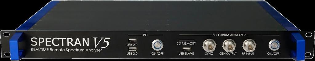 V5 RSA (Remote) 19 Rack Mount, Remote-Controlled Real-Time Spectrum Analyzers 159 SPECTRAN HF-80200 V5 RSA