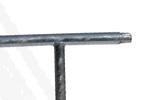 Protective railing Steel tube Ø 48 mm variable plugging, height 1000 mm above ground For