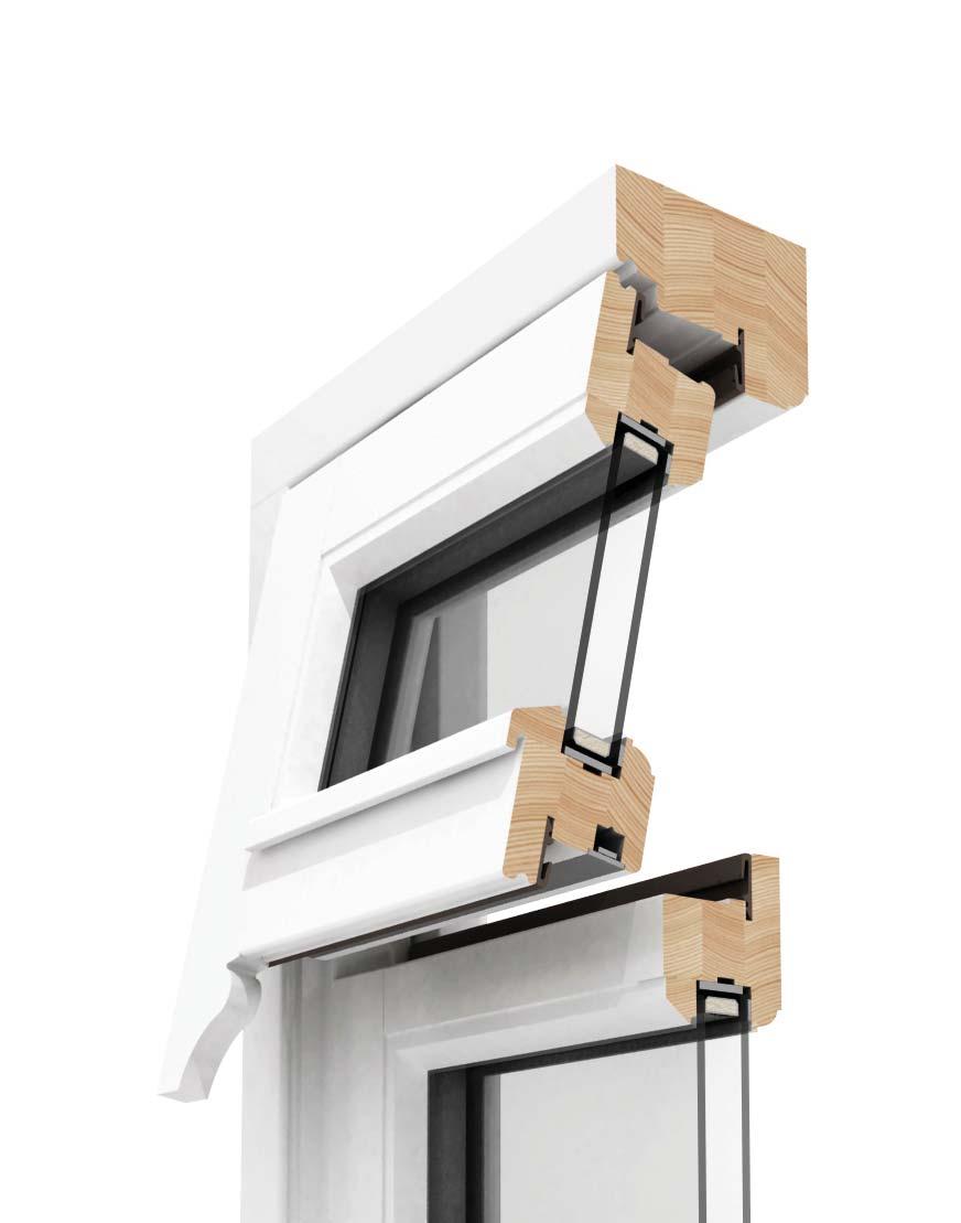 Mock sash windows The timber Mock Sash Window is used as a less expensive alternative