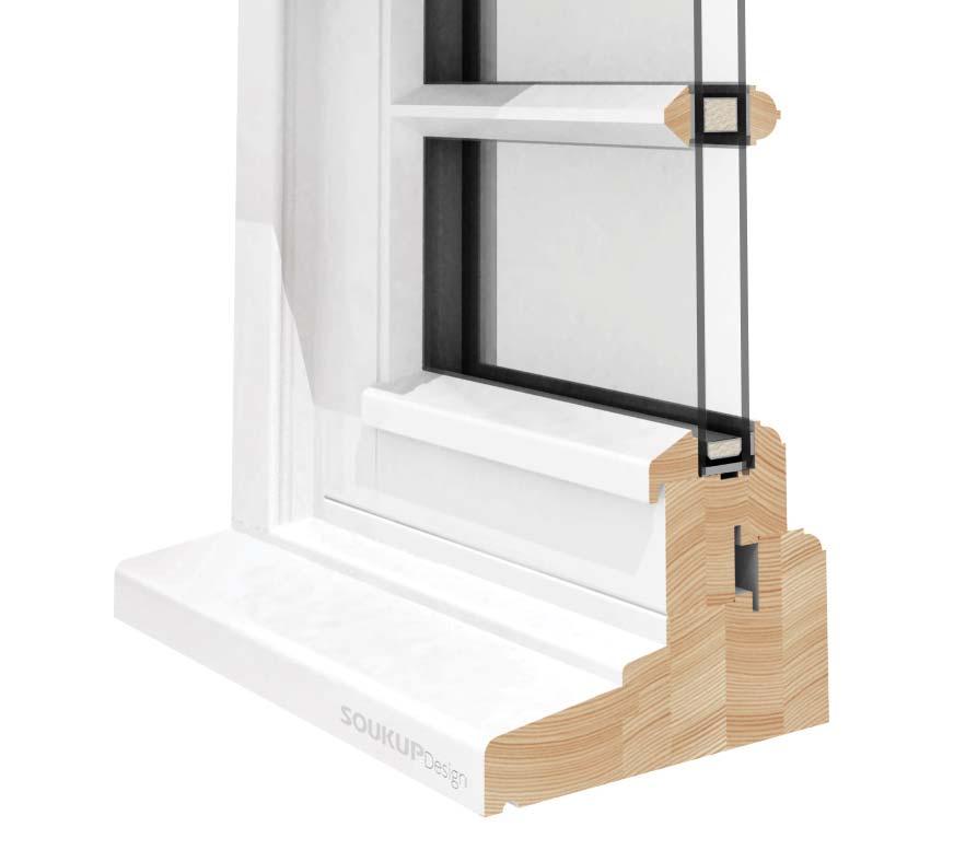 The system is based on a High Performance Flush Window design utilising scribed sash