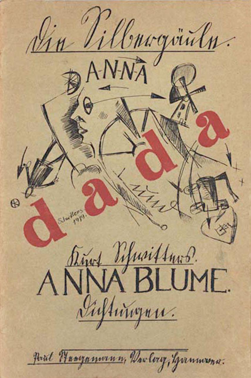 Futurists, Dadaists and De Stijl Cover for Kurt Schwitters Anna Blume from 1919.