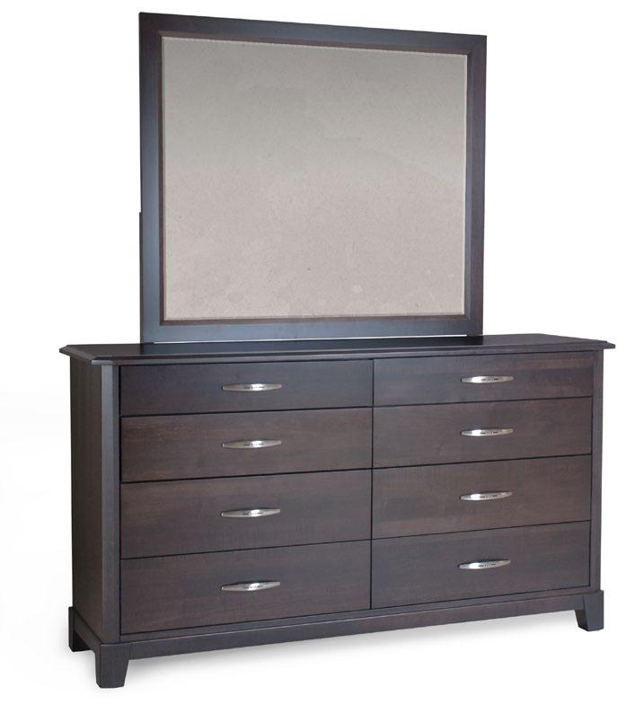 Profile styles are available on panel beds, dressers, night tables, armoires, chests